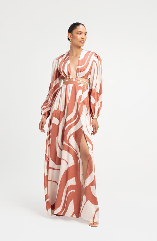 Diarrablu Amal Dress In Luze Rust