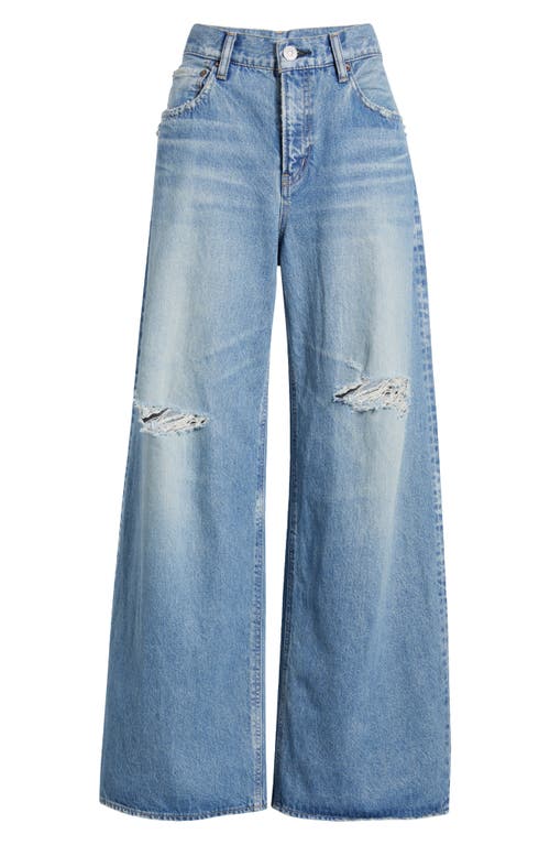 Moussy Vintage Hempstead Super-wide Distressed Jeans
