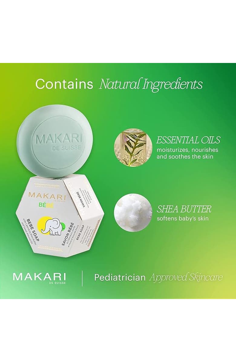 Makari de Suisse Gentle Hydrating Bebe Soap, Alternate, color, NO COLOR