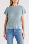 Splendid Ribbed Short Sleeve Sweater