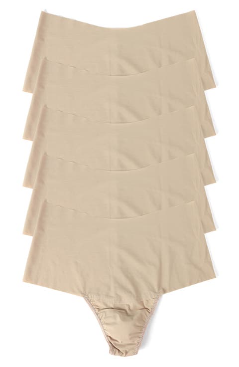 Breathe 5-Pack High Waist Thongs