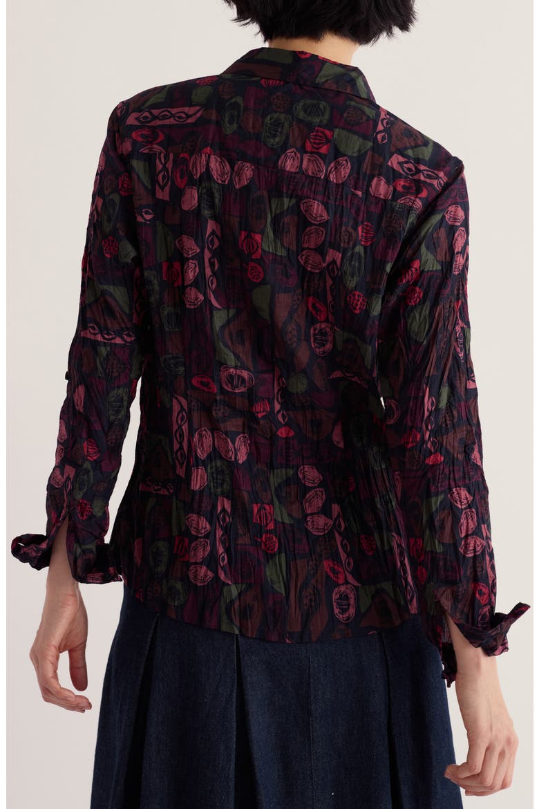 Larissa Organic Cotton Button-Up Shirt, Main, color, SCULPTED SHAPES DRIED ROSE