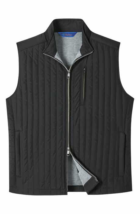 David Donahue Vertical Quilted Vest