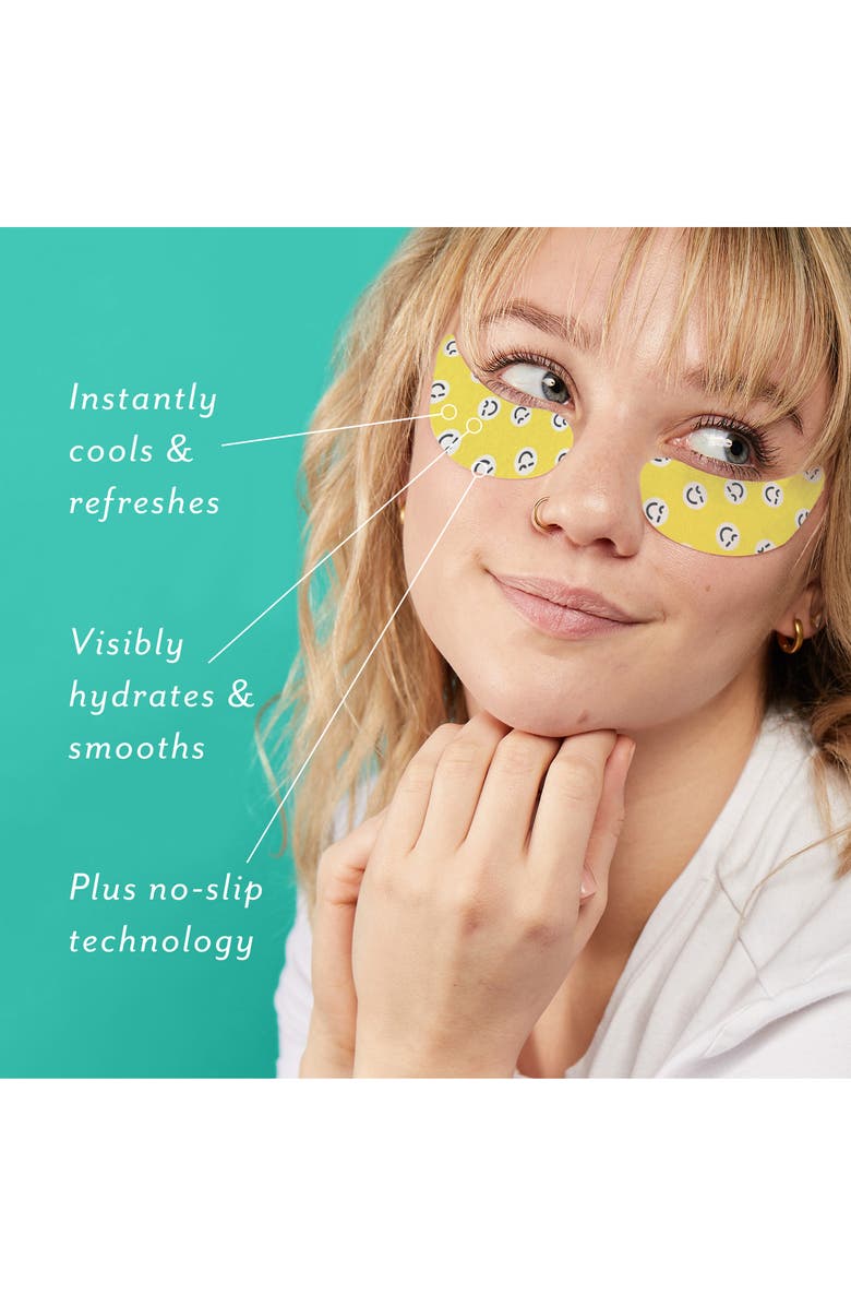 Patchology All Smiles Hydrating No Slip Eye Patches $40 Value, Alternate, color, 