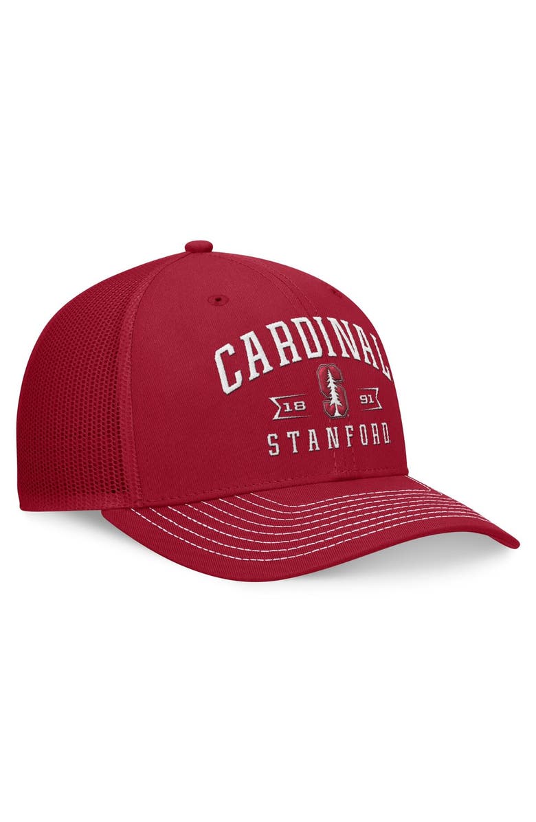 TOP OF THE WORLD Men's Top of the World Cardinal Stanford Cardinal Carson Trucker Adjustable Hat, Alternate, color, 