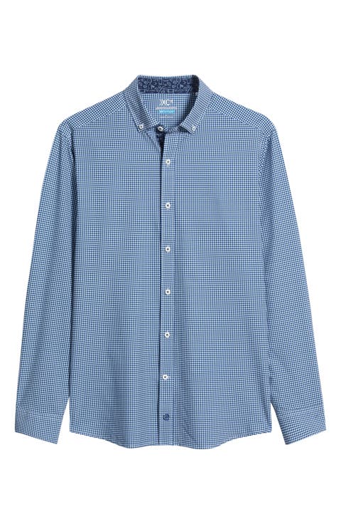 XC+™ Performance Game Day Gingham Button-Up Shirt