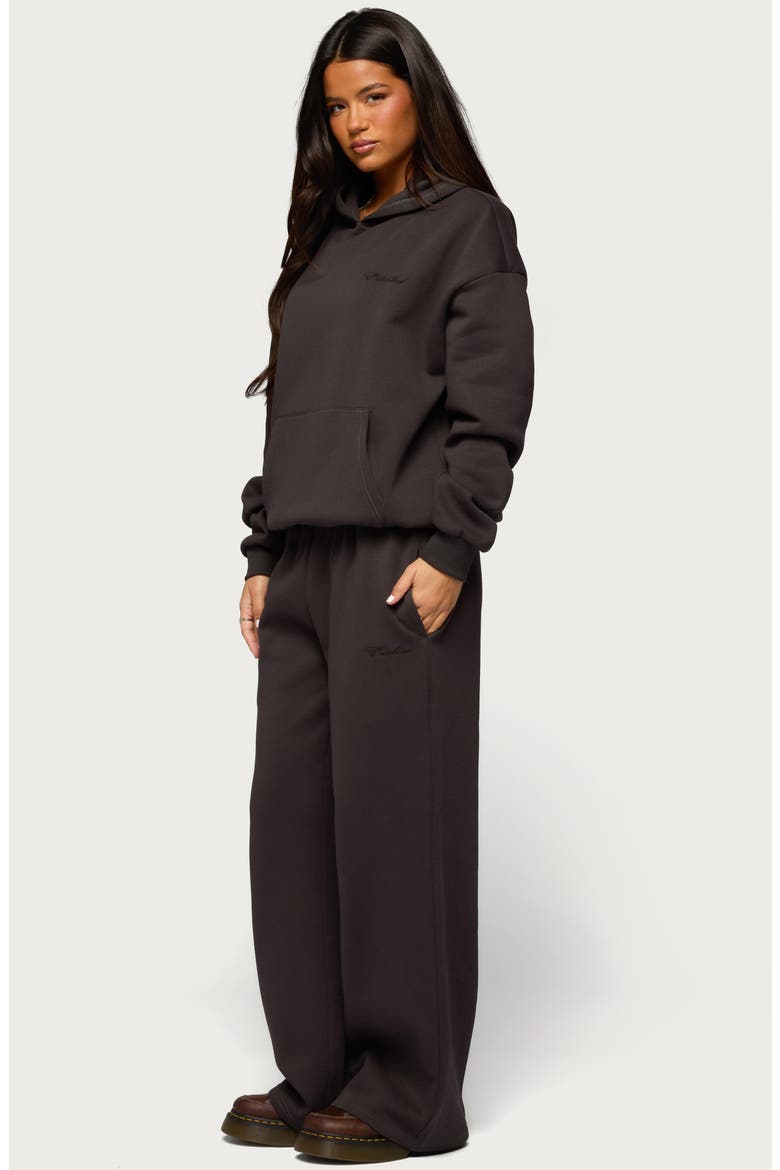 Basic Low Rise Wide Leg Sweatpants, Alternate, color, DARK-GRAY