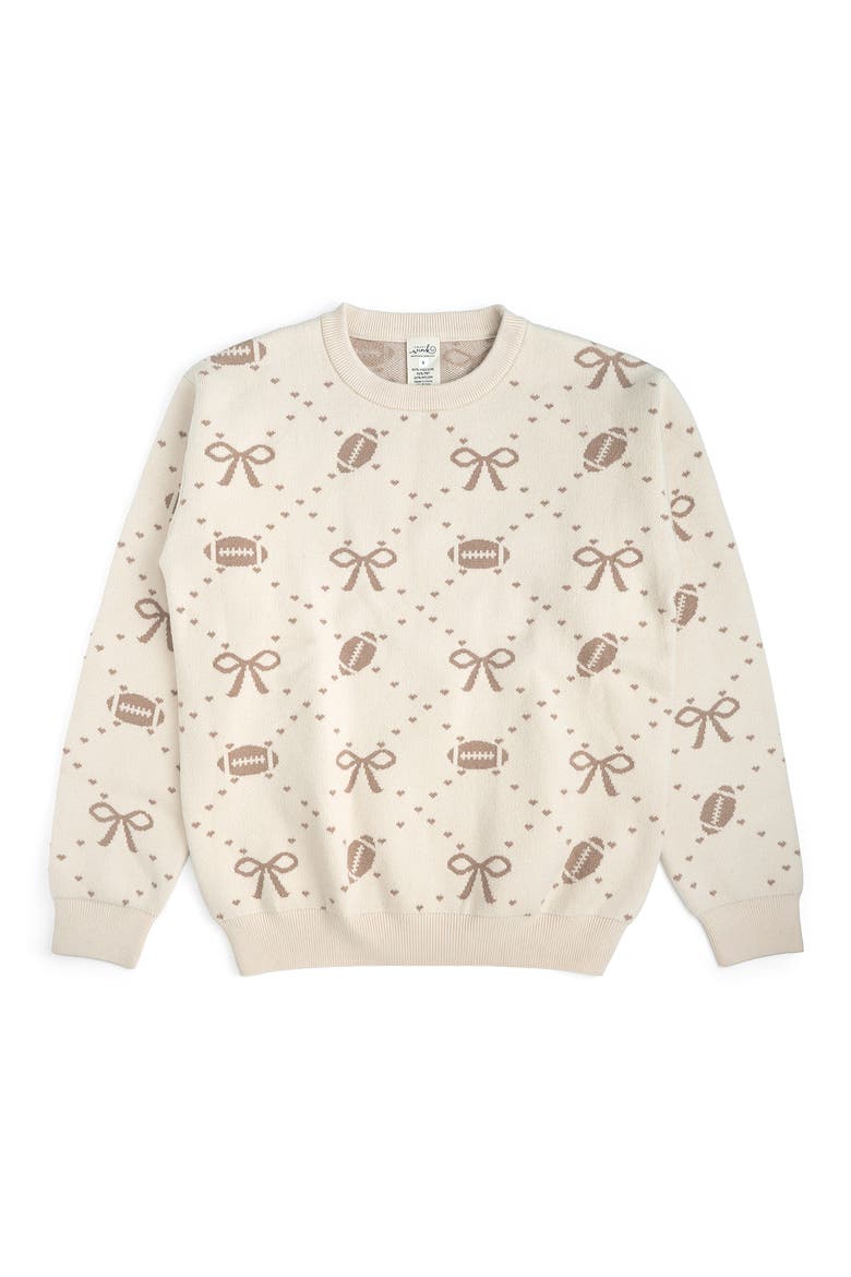 Football Trellis Women's Sweater, Main, color, Ivory