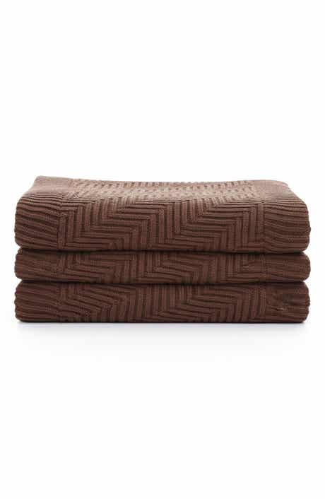 Luxury Home Chevron Knit Throw Blanket