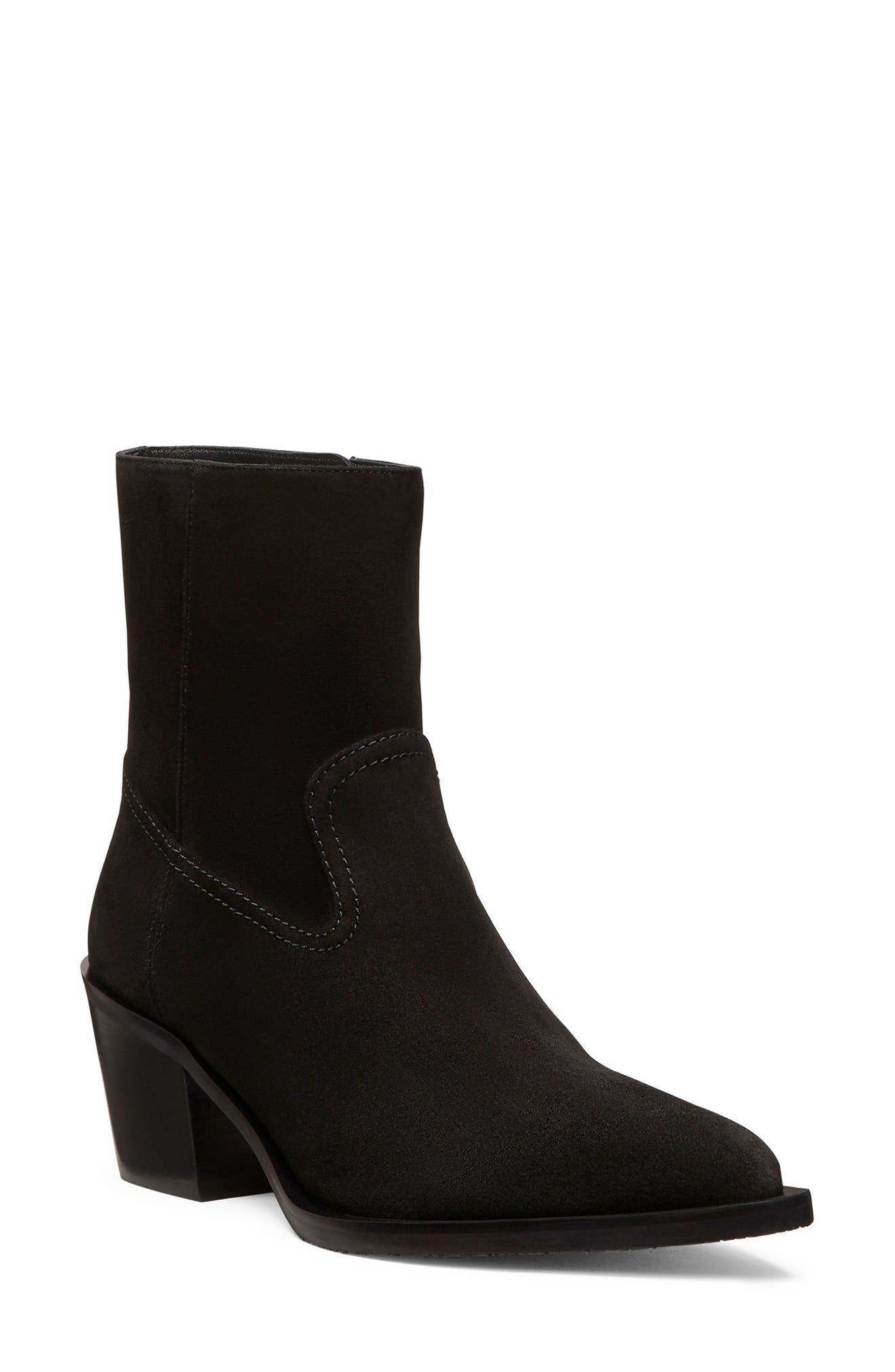 Tate Bootie, Main, color, BLACK SUEDE