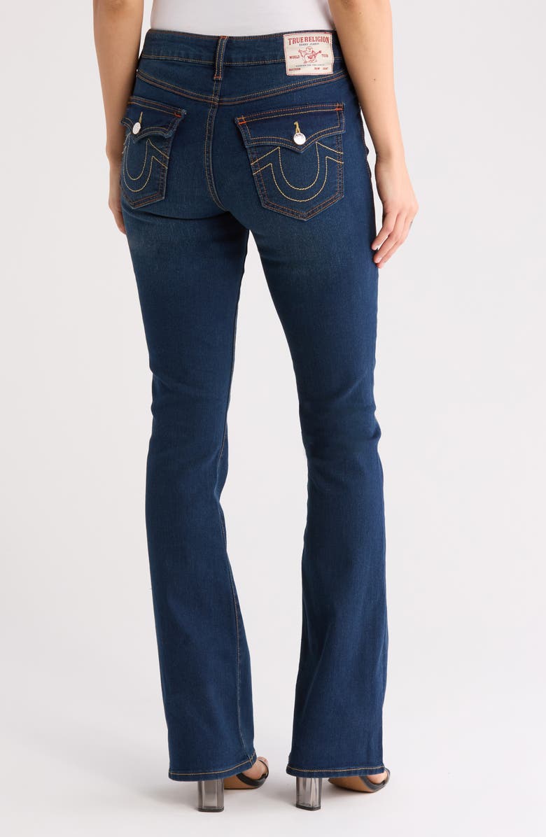 True Religion Becca Snap Flap Flare Leg Jeans, Alternate, color, 