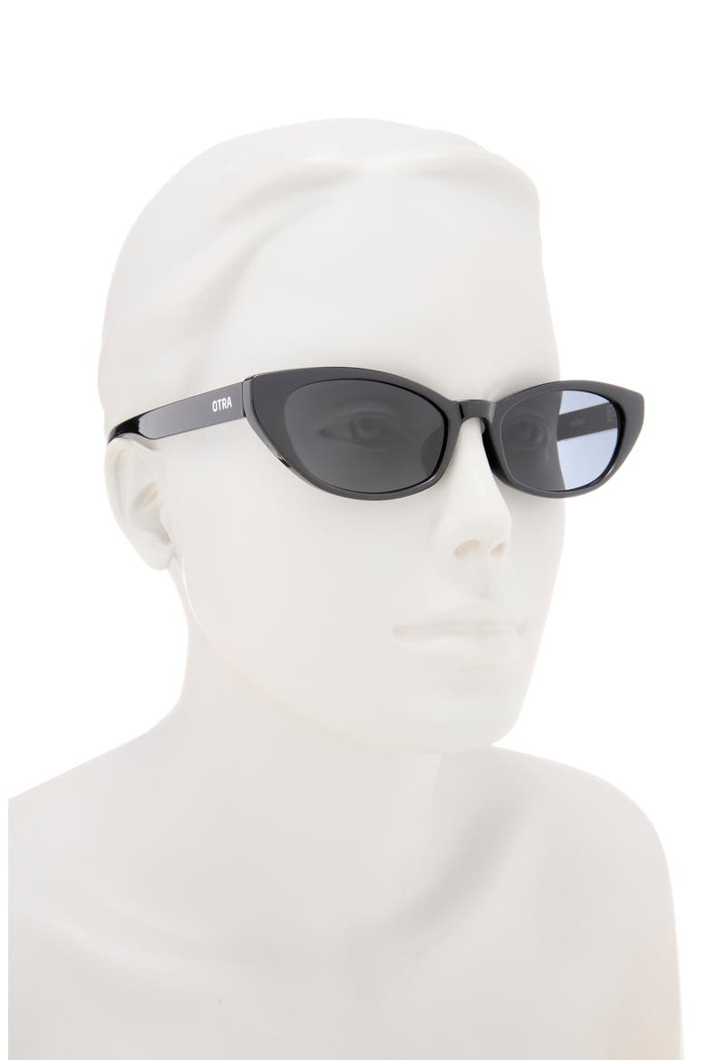 Shona Cat Eye Sunglasses, Alternate, color, BLACK/ SMOKE