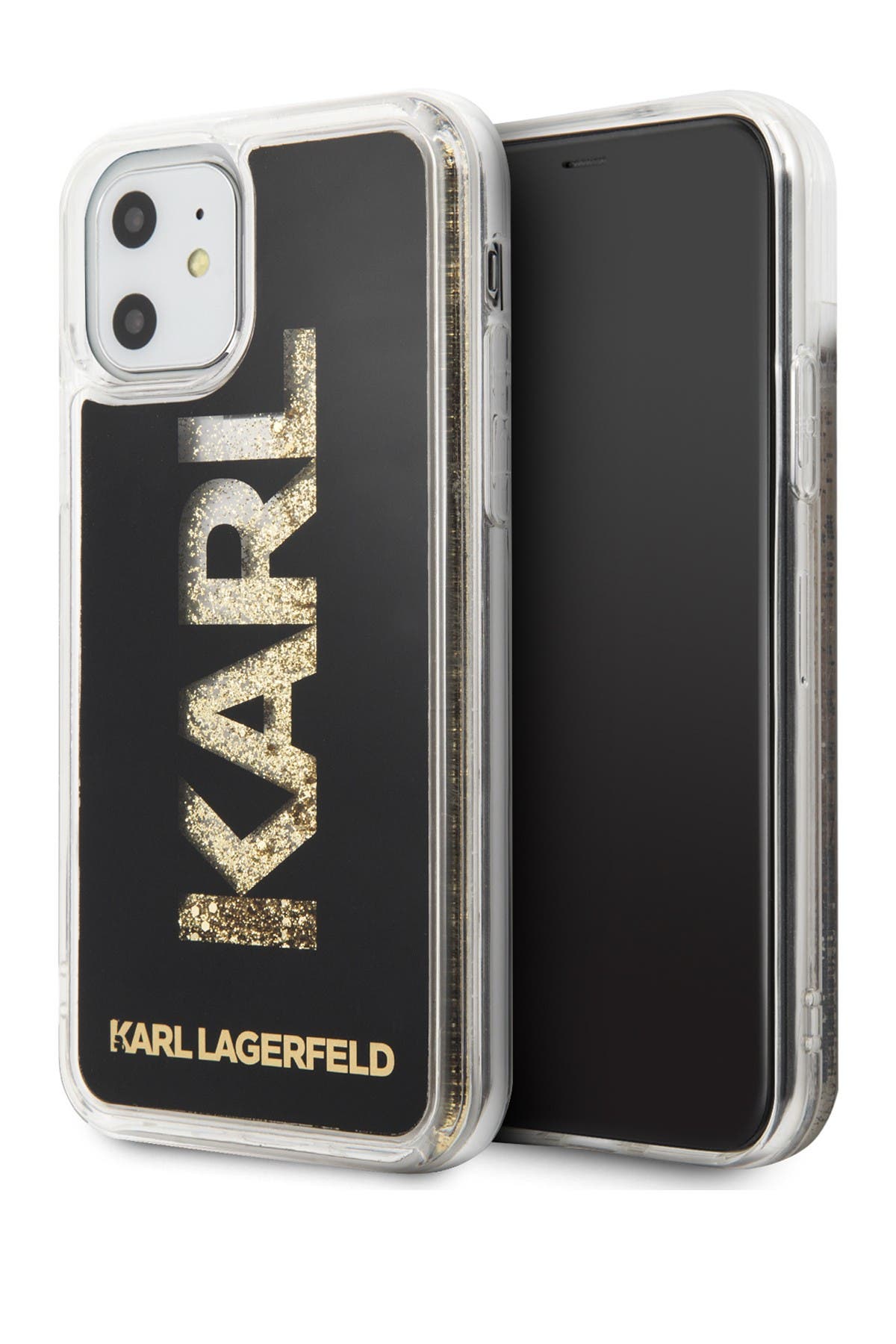 KARL LAGERFELD PARIS Karl Glitter Word iPhone 11 Case | Nordstromrack