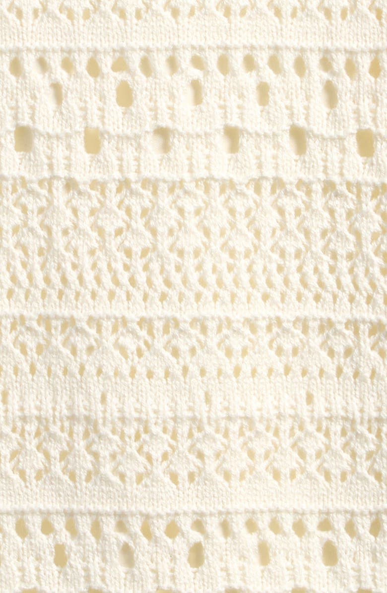 Freshman Kids' Flutter Sleeve Pointelle Dress, Alternate, color,