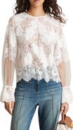 Reiss Emilia Guipure Lace Top