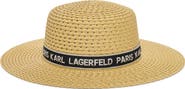 KARL LAGERFELD PARIS St Tropez Straw Sunhat