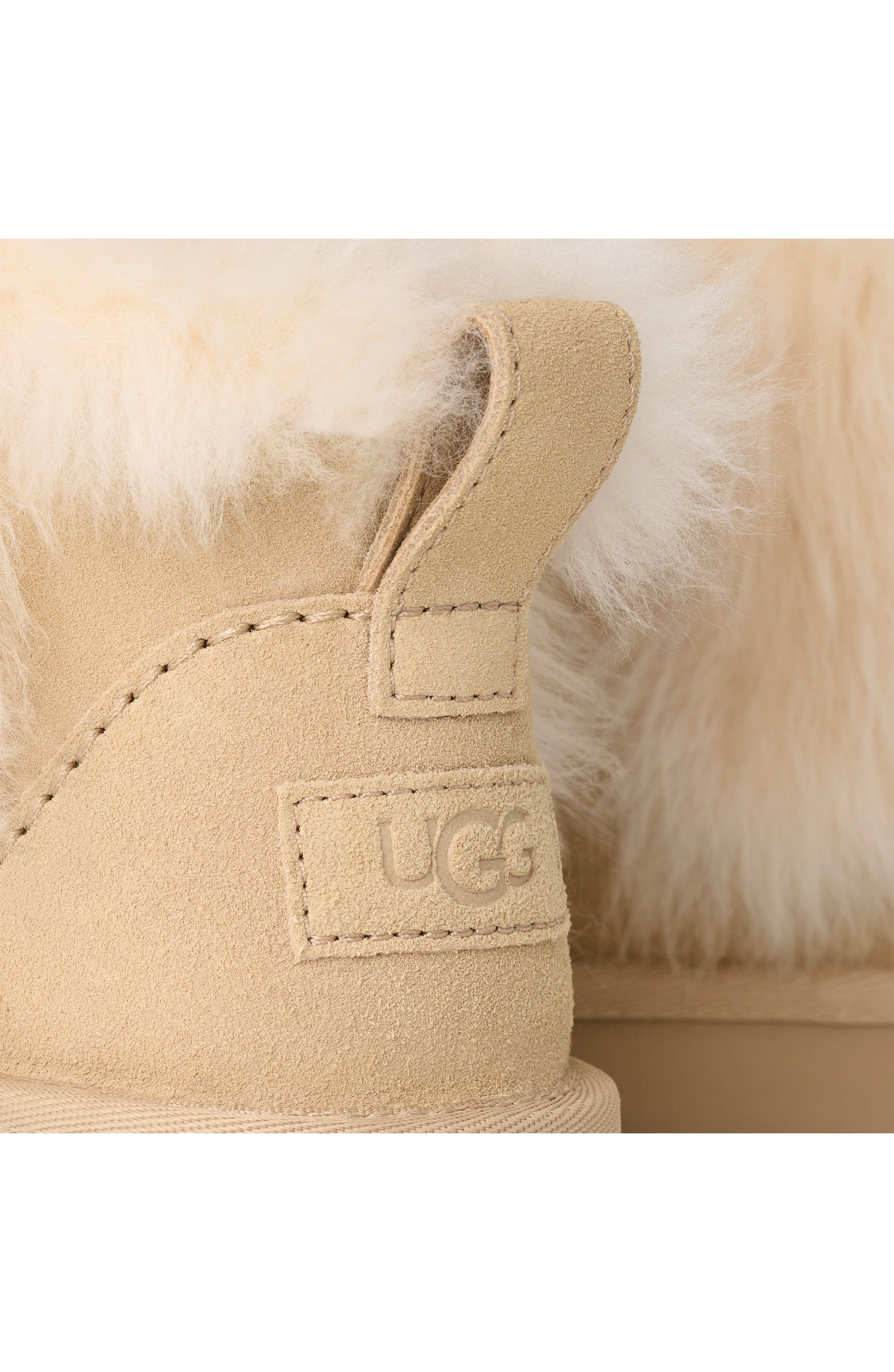 UGG<sup>®</sup> Kids' Classic Ultra Mini Chalet Boot, Alternate, color, Sandcastle