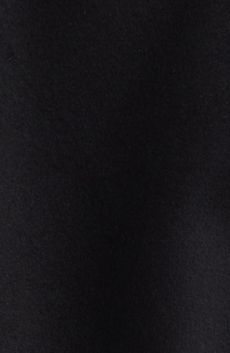 Balmain Logo Embellished Virgin Wool & Faux Leather Varsity Jacket, Alternate, color, Ebe Black/ White/ Red