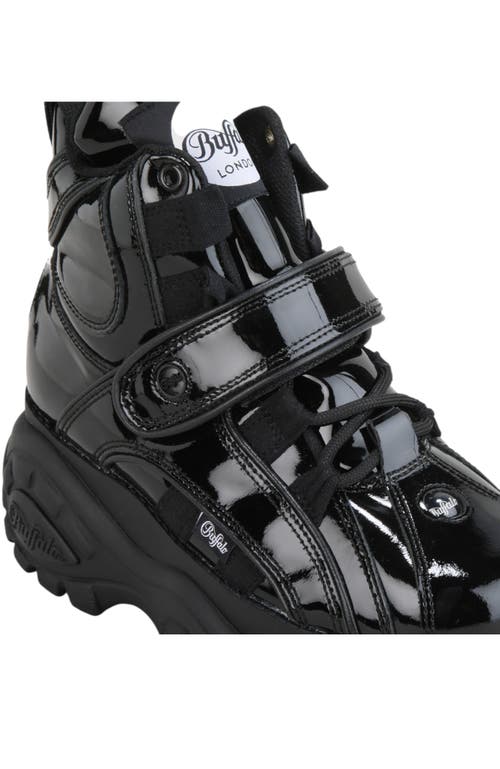 Buffalo Boots Classic High Patent Leather Sneaker In Multi