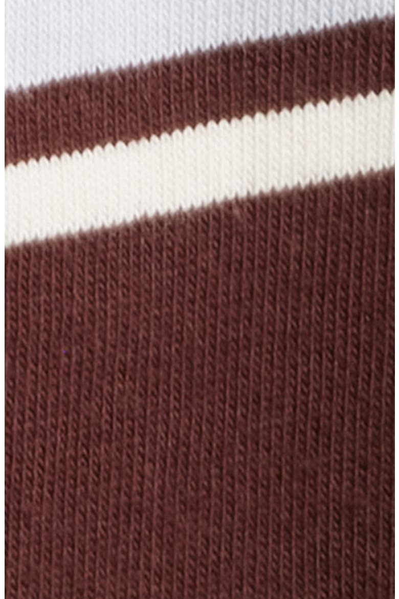 Stripe Cotton Rugby Shirt, Alternate, color, BRWMT