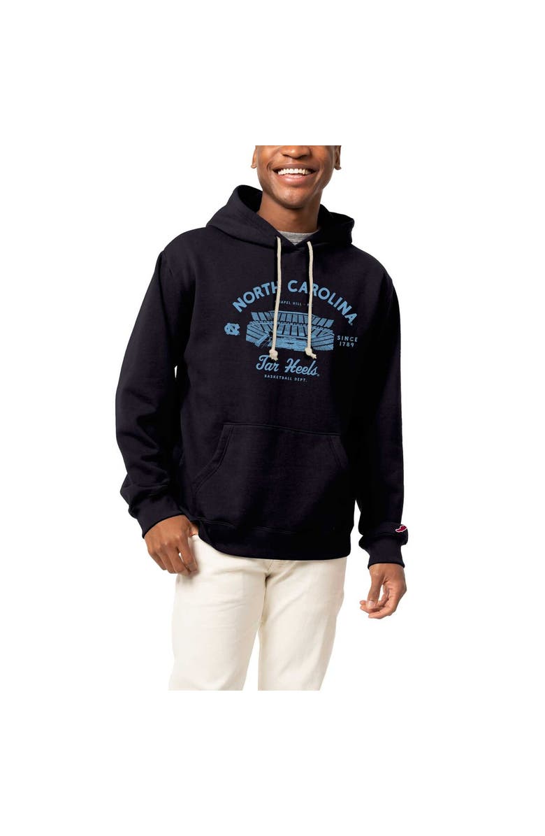 LEAGUE COLLEGIATE WEAR Men's League Collegiate Wear Navy North Carolina Tar Heels Stadium Essential Pullover Hoodie, Alternate, color,