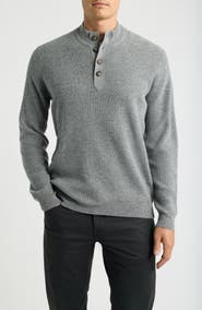 Peter Millar Brant Merino Wool & Cashmere Mock Neck Sweater