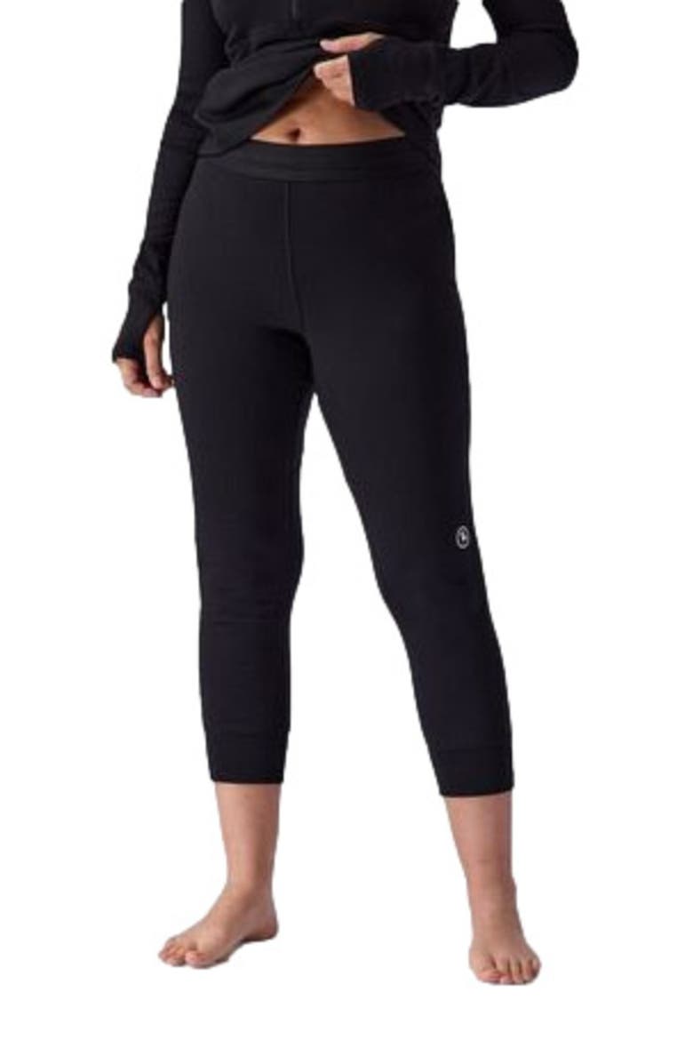 Cedars Rws Merino Mid-Wt Baselayer 3/4 Bottom - Women's, Alternate, color, Black