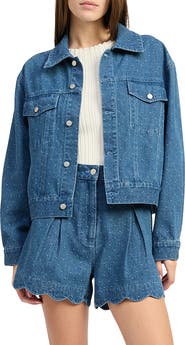 En Saison Heidi Studded Denim Jacket