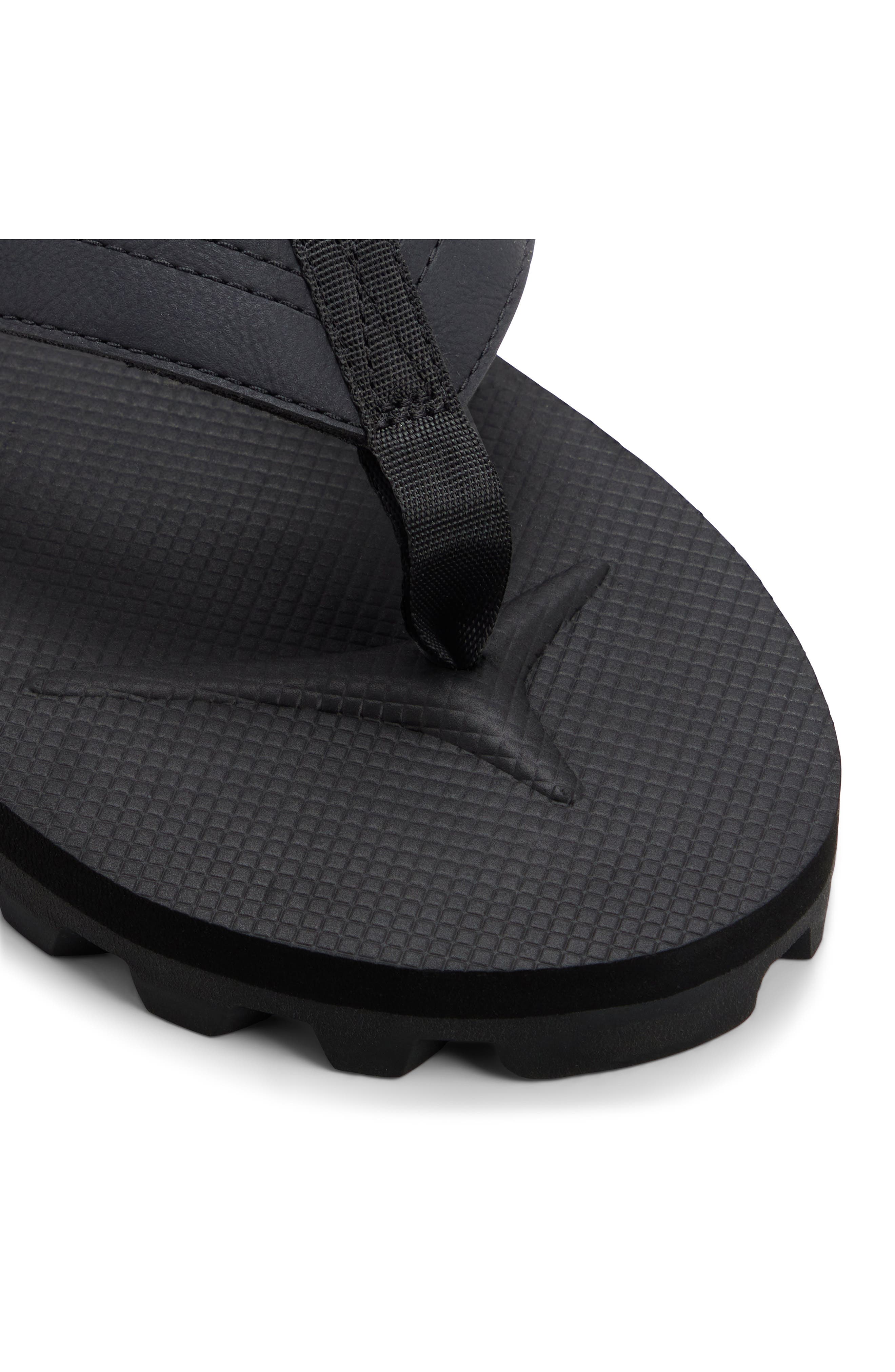 Hideaway Flip Flop, Alternate, color, BLACK