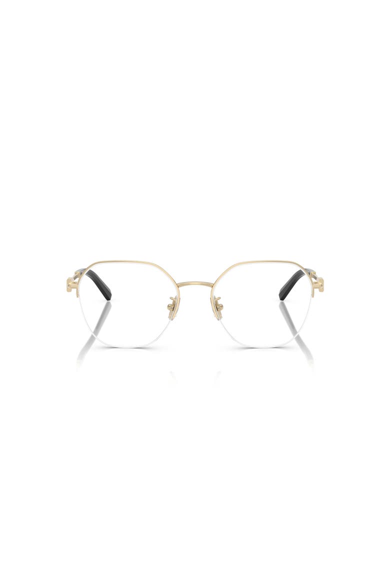 53mm Round optical glasses, Alternate, color, Gold