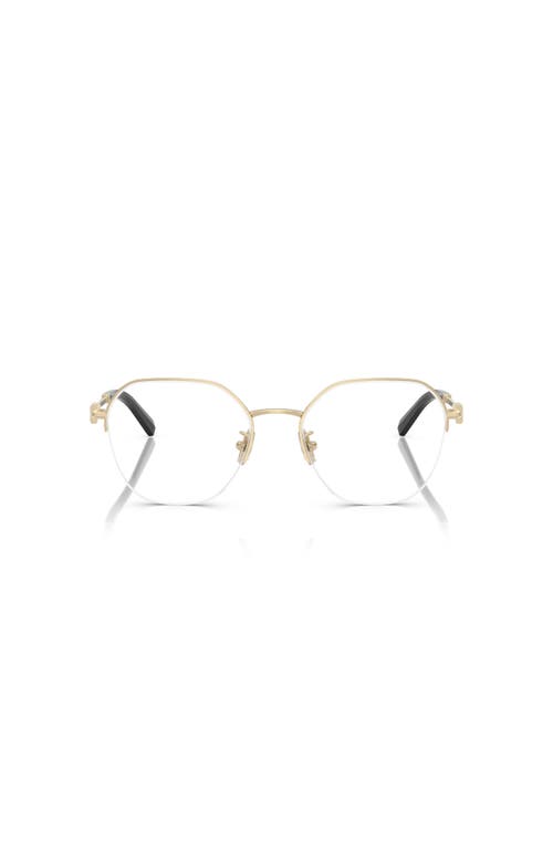 Tiffany & Co . 53mm Round Optical Glasses In Gold