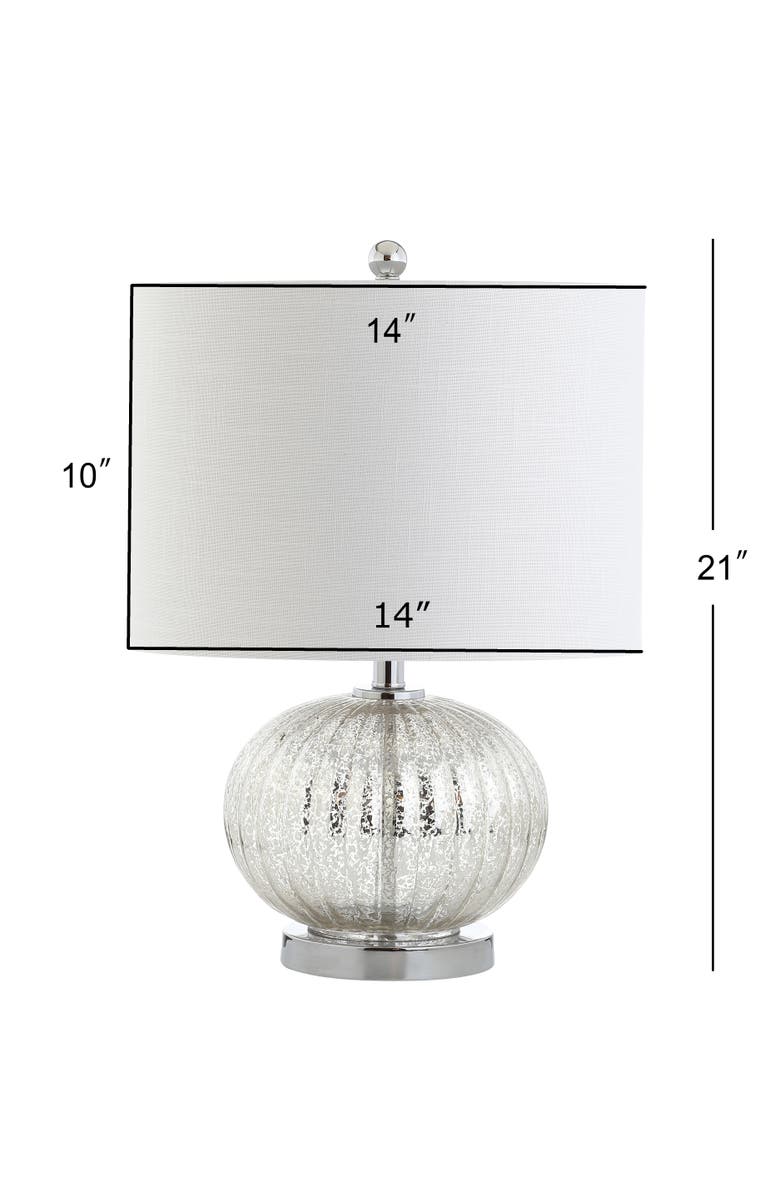 JONATHAN Y Judith Mercury Glass LED Table Lamp, Alternate, color, Mercury Silver