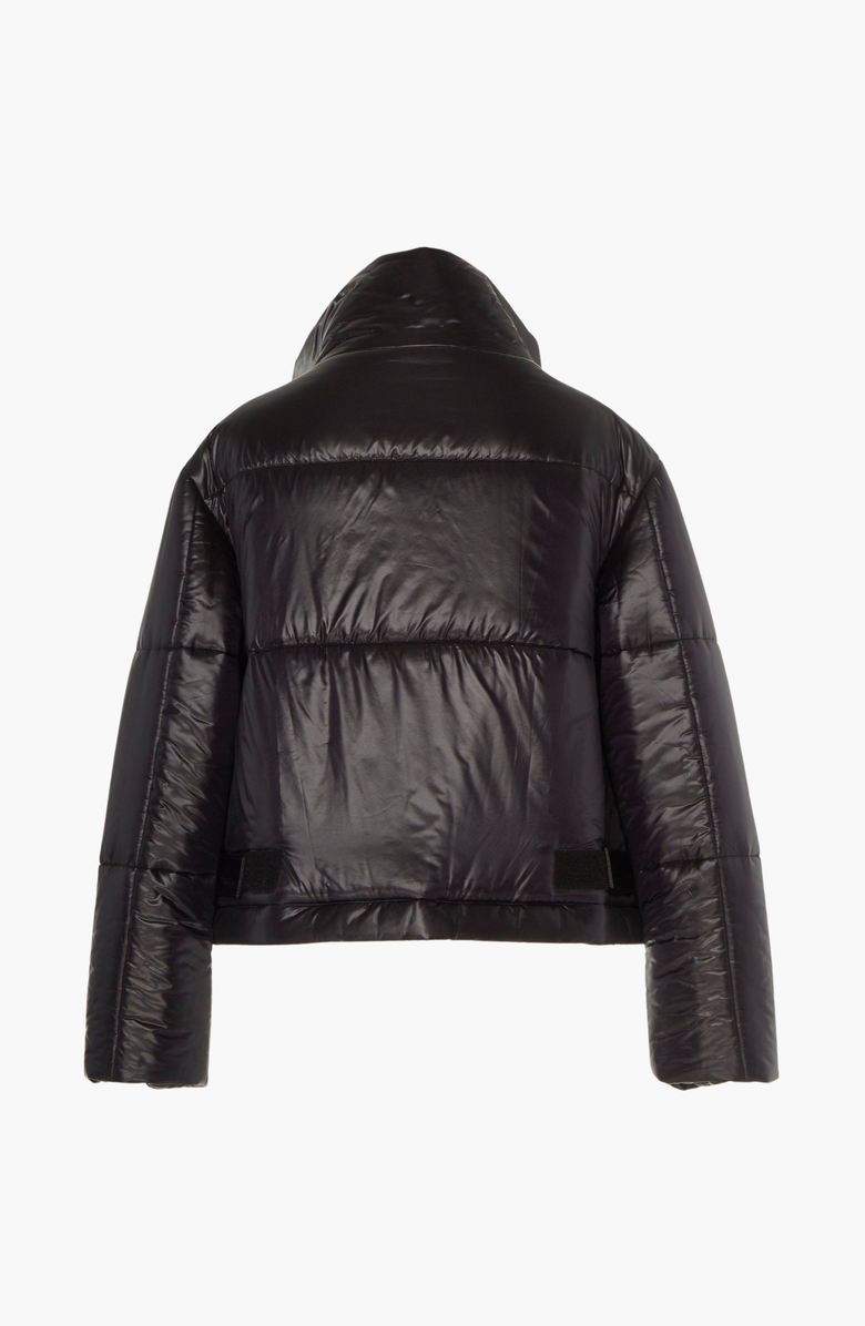 CAALO Sustainable Reversible Cropped Coat, Alternate, color, Black / Light Purple