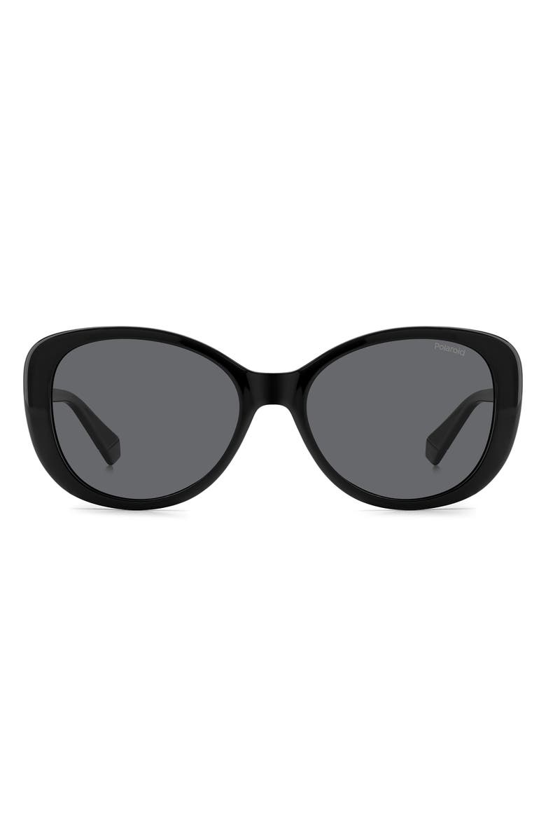 Polaroid 55mm Polarized Round Sunglasses, Main, color, 