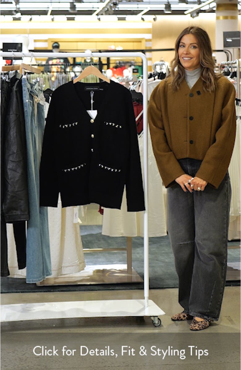 Chain Trim Oversize Cardigan, sales video thumbnail