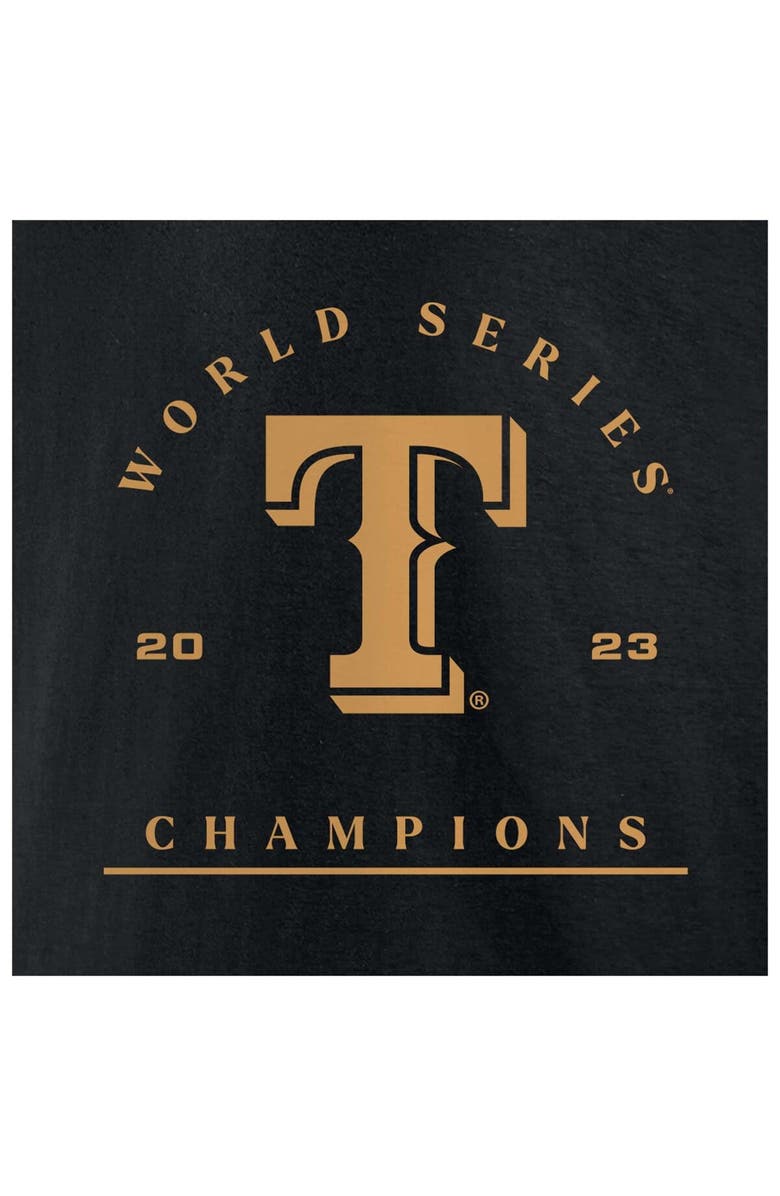 FANATICS Men's Fanatics Branded Marcus Semien Black Texas Rangers 2023 World Series Champions Name & Number T-Shirt, Alternate, color,