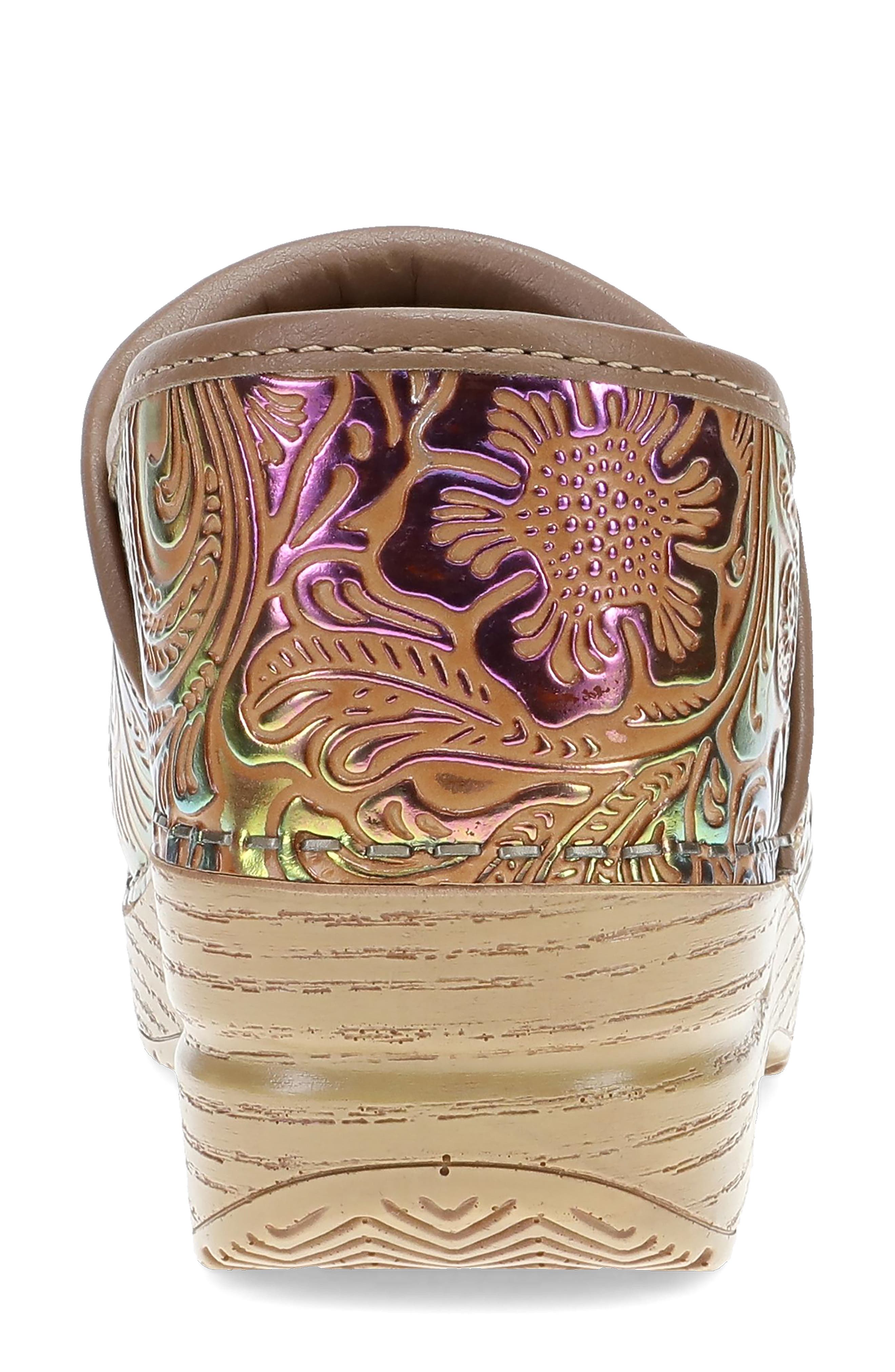 'Professional' Clog, Alternate, color, MULTICOLOR TOOLED