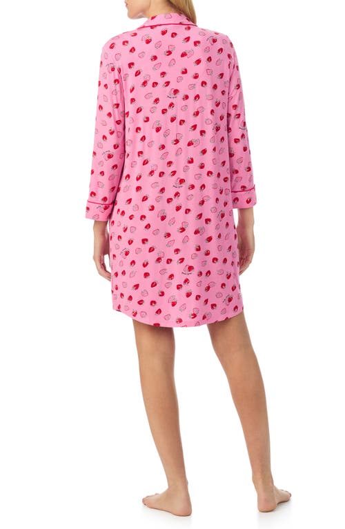 Kate Spade New York Floral Short Sleeve Pajama Set In Pink