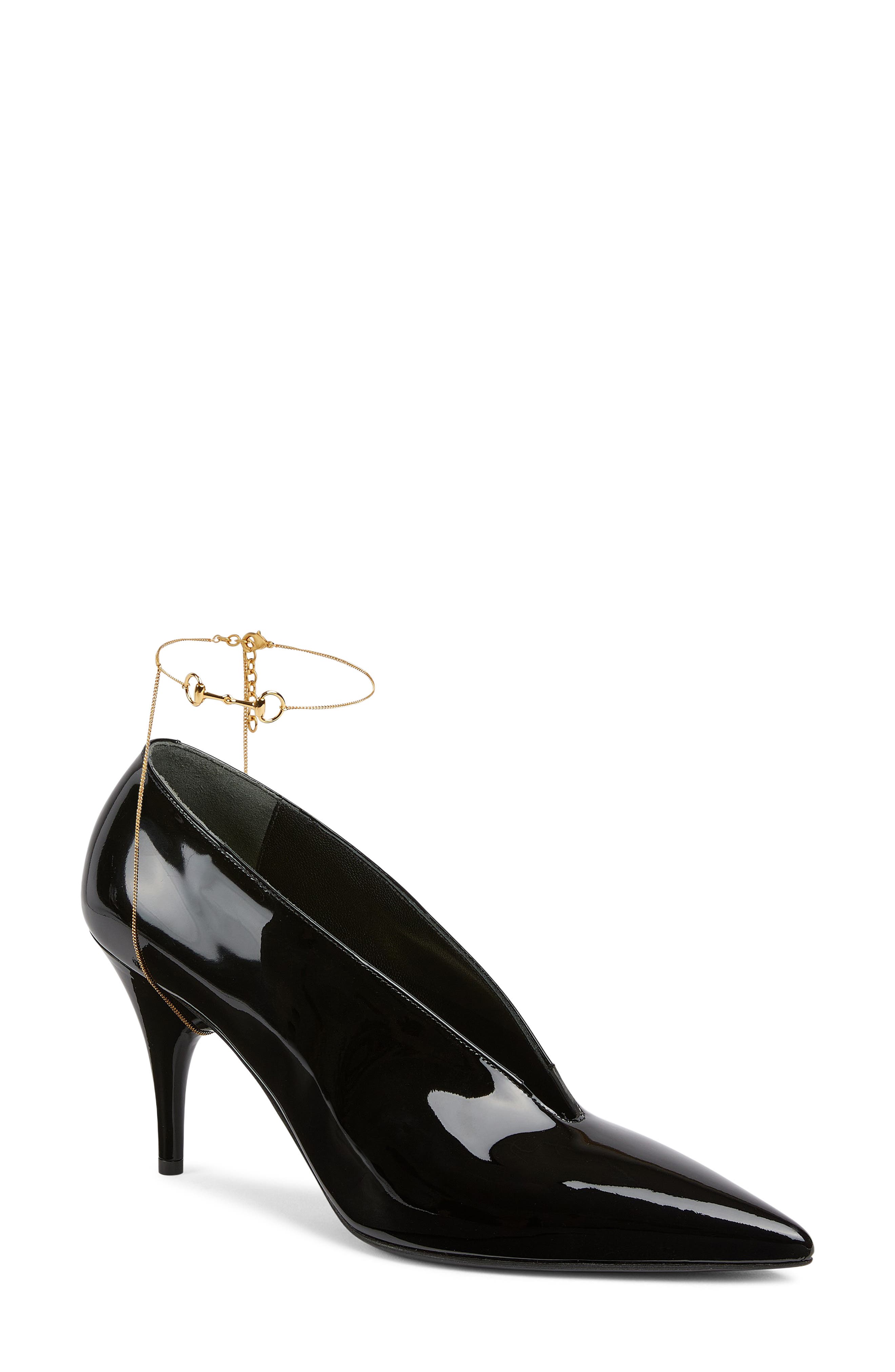 Gucci Musa Pointed Toe Pump, Main, color, Nero