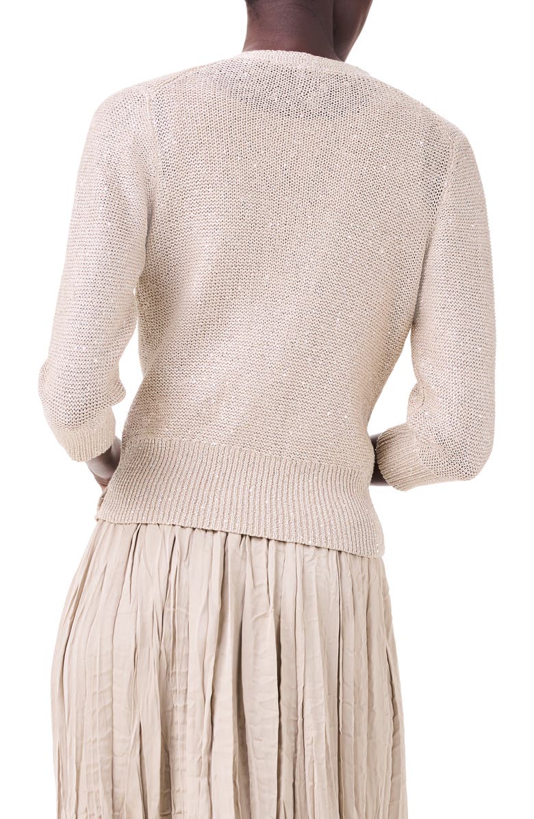 NIC+ZOE Subtle Sparkle 4-Way Cotton Blend Cardigan, Alternate, color,