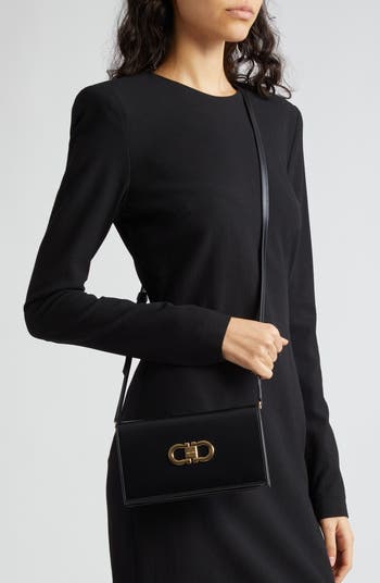 FERRAGAMO Double Gancio Bicolor Shoulder Bag | Nordstrom