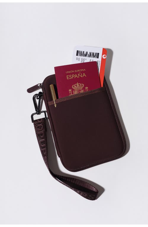 Pop Ups Brand Water Resistant Neoprene Passport Wallet In Multi