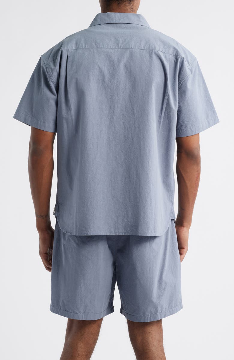 STANDARD ISSUE Relaxed Fit Camp Shirt, Alternate, color, Charcoal Forest