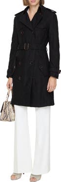 Burberry Mid-length Paisley Lace Foxfield Trench Coat
