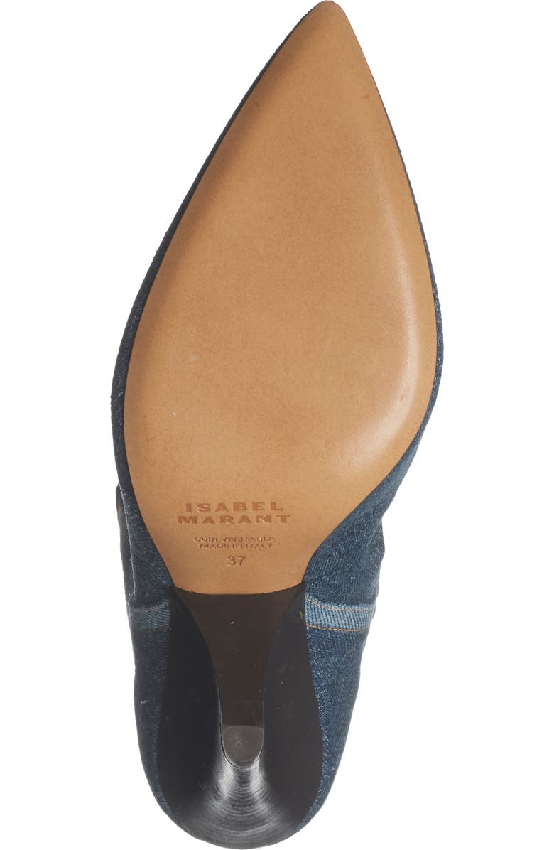 Isabel Marant Miyako Denim Bootie, Alternate, color, Washed Blue