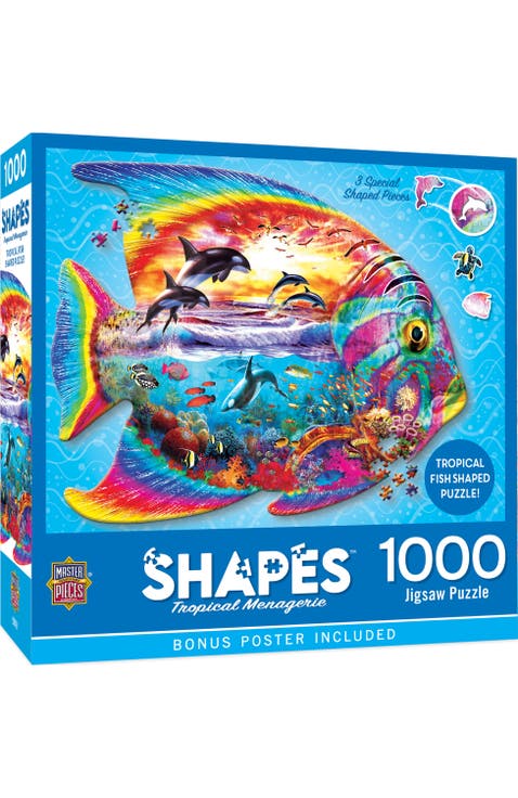 Tropical Menagerie 1000pc Shaped Puzzle