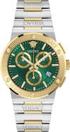 Versace Greca Logo Chronograph Bracelet Watch, 40mm