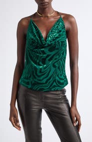 Ramy Brook Amy Cowl Neck Halter Top