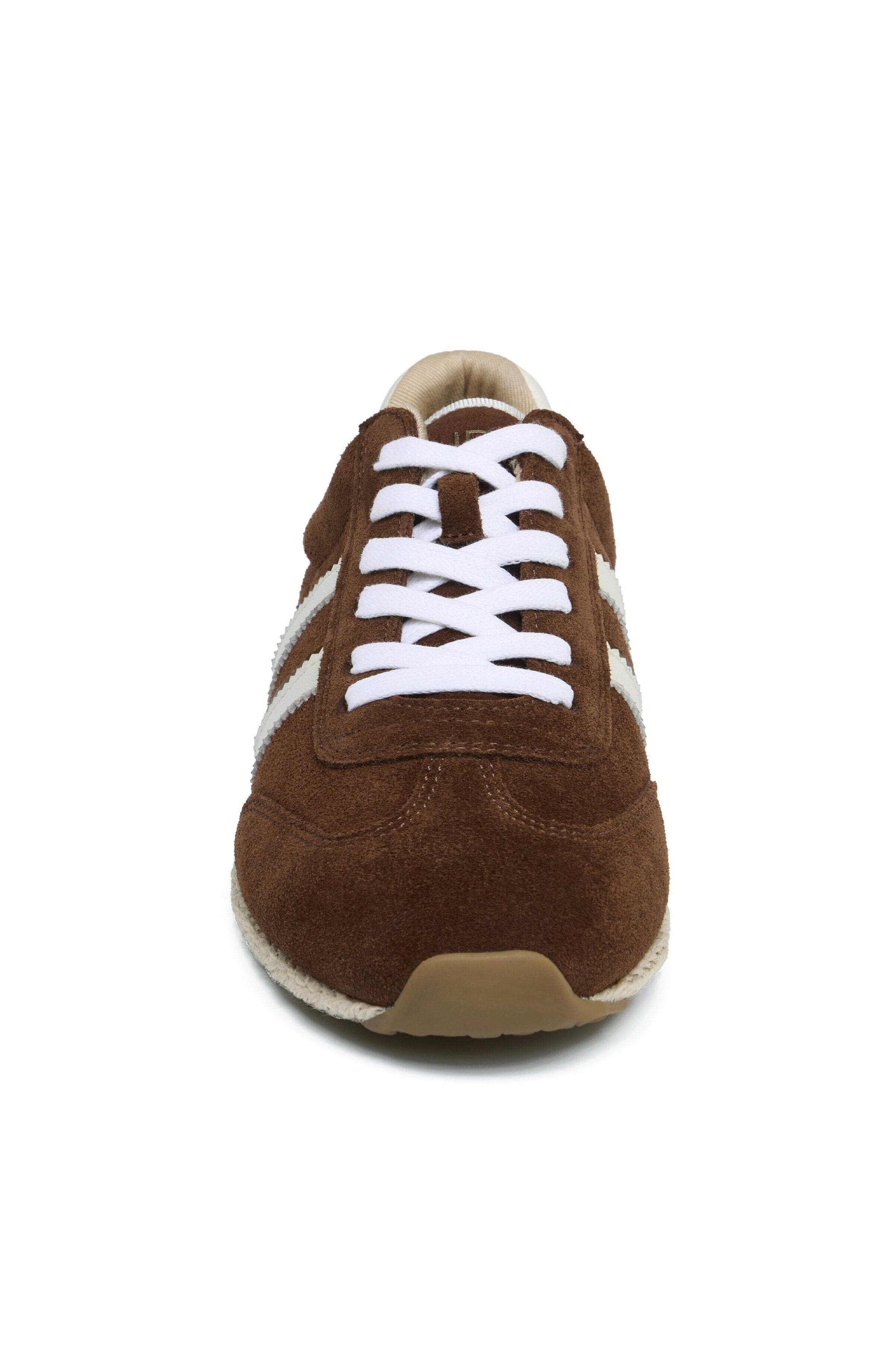 Pacey Suede Espadrille Sneaker, Alternate, color, Chestnut