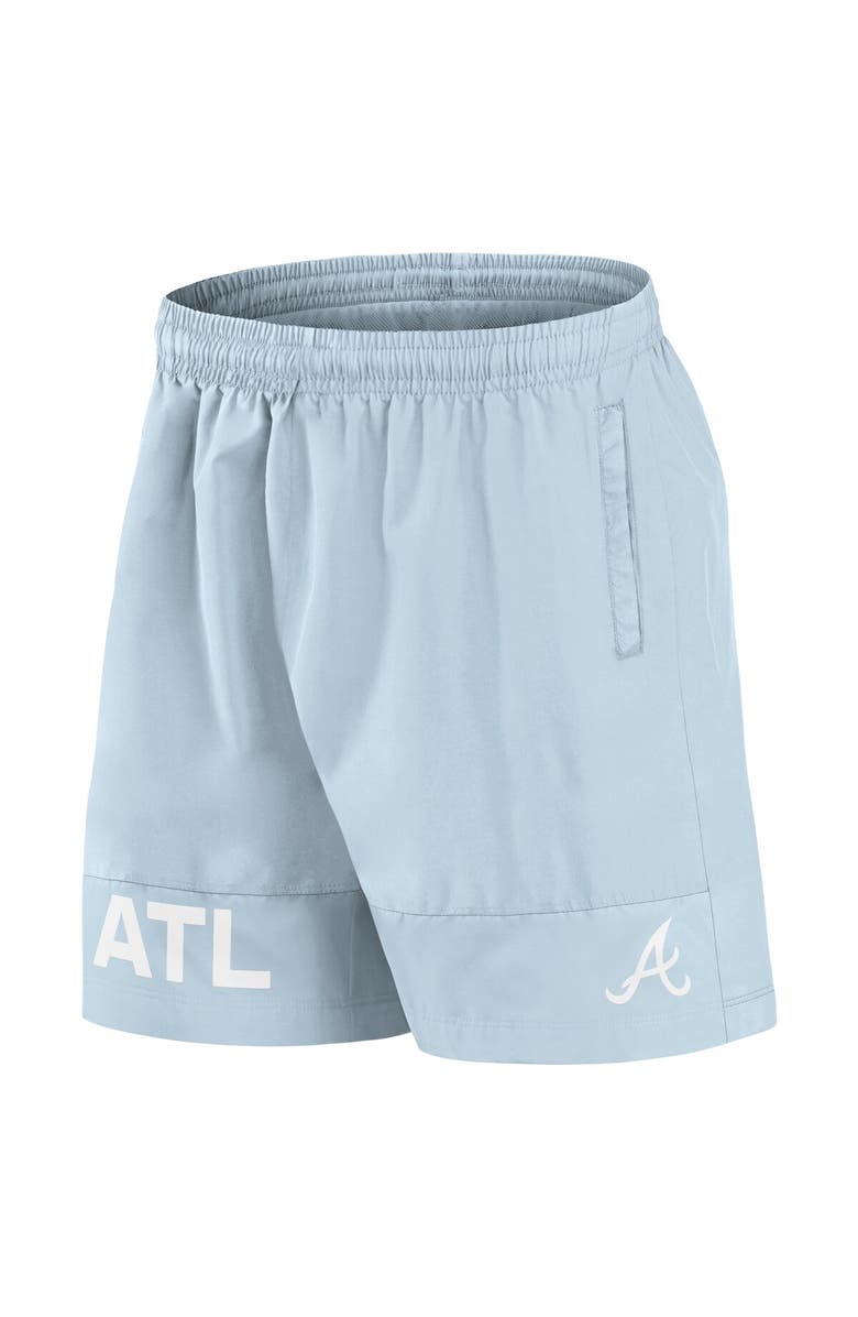 FANATICS Men's Fanatics Light Blue Atlanta Braves Elements Swim Shorts, Alternate, color, 